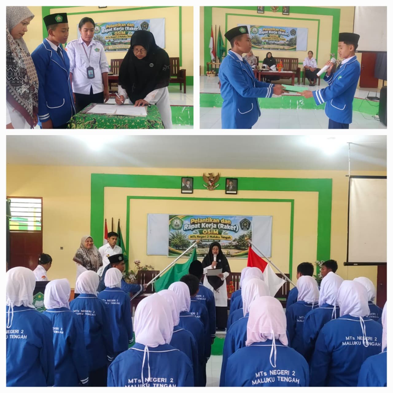 Pelantikan dan Raker OSIM MTsN 2 Maluku Tengah Periode 2026-2027 Resmi Digelar